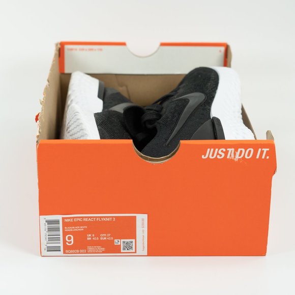 Nike Epic React Flyknit 2 'Gunsmoke' BQ8928-002 Running Training Jogging Gym - Picture 9 of 10